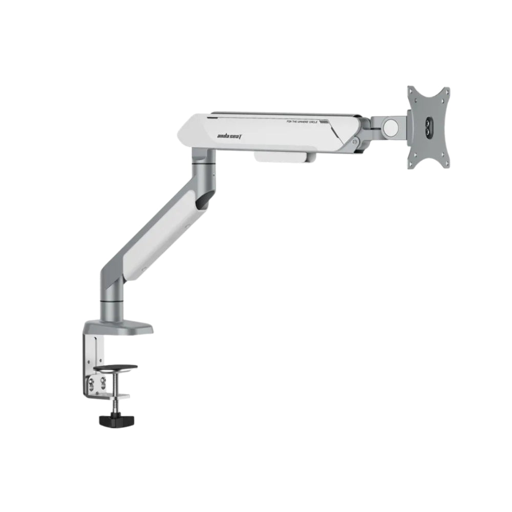 AndaSeat Stealth Pro II Single Monitor Arm | Heavy-Duty Gas-Spring Mount for 17" to 42" Screens