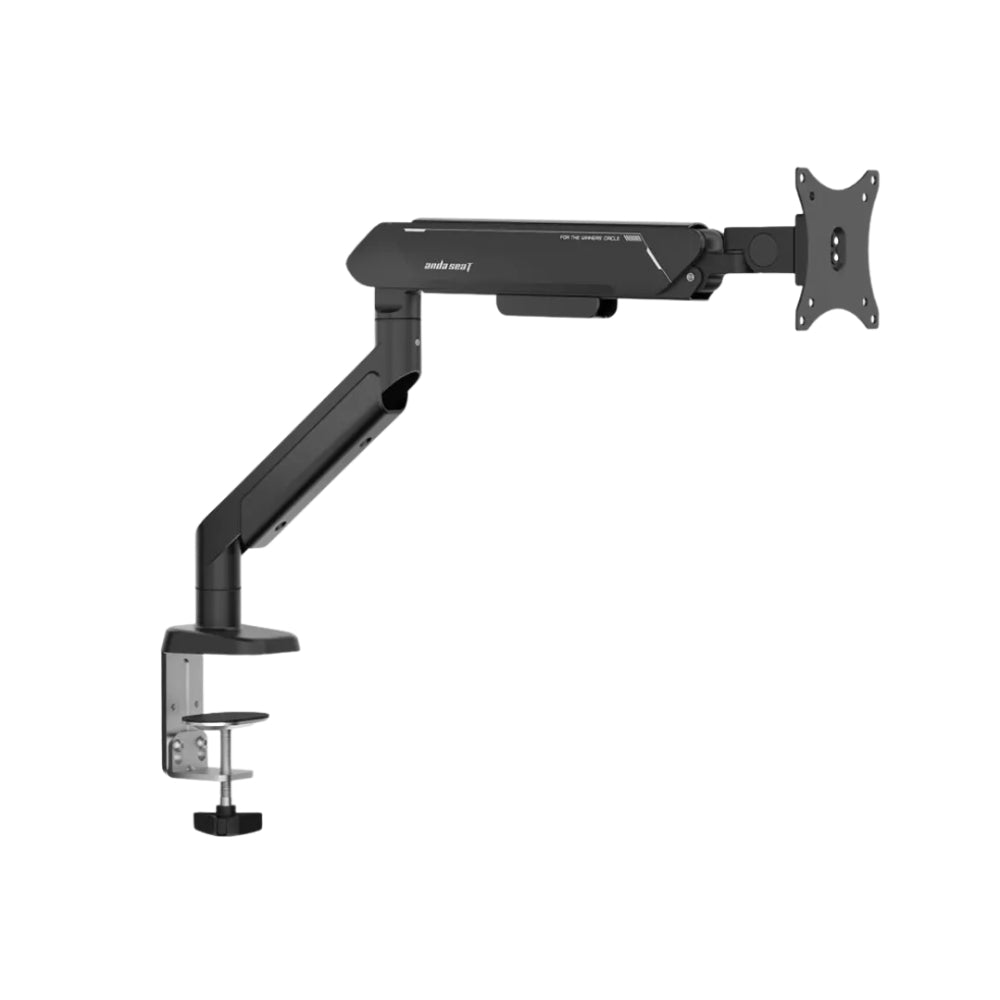 AndaSeat Stealth Pro II Single Monitor Arm | Heavy-Duty Gas-Spring Mount for 17" to 42" Screens