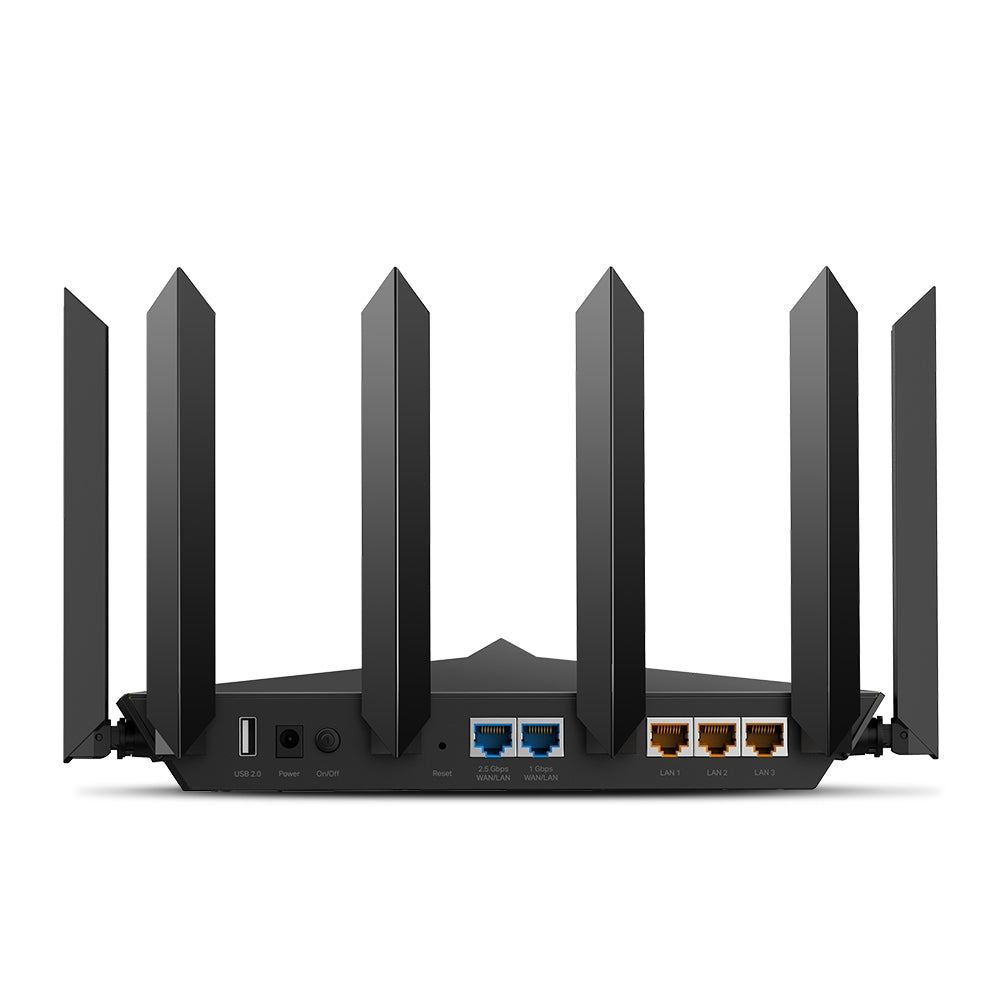 TP-Link Archer AX90 | AX6600 Tri-Band Wi-Fi 6 Router with 2.5G Port, Eight Antennas, and HomeCare Security