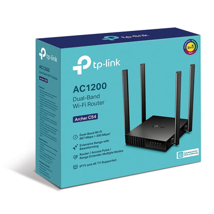 TP-Link Archer C54 | AC1200 Dual Band Wi-Fi Router with Beamforming and Multi-Mode Flexibility