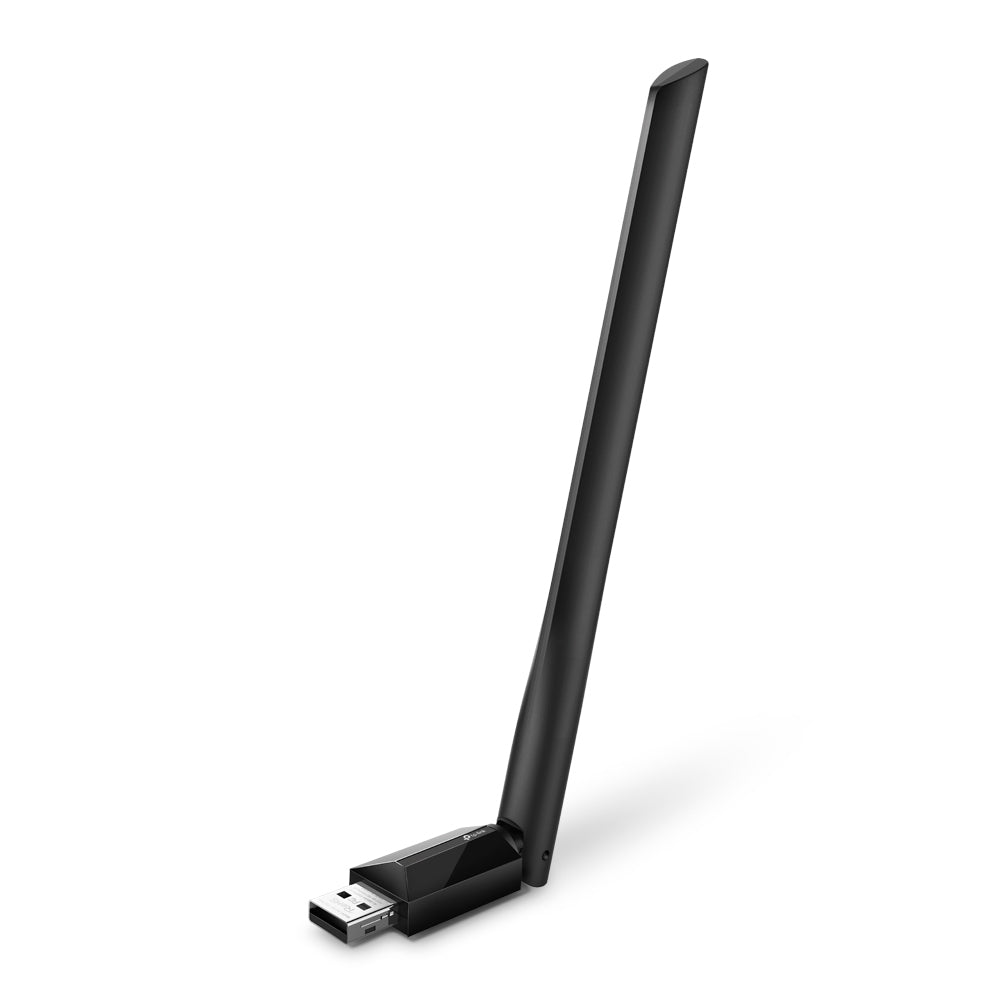 TP-Link Archer T2U Plus AC600 High Gain Wireless Dual Band USB Adapter | Dual-Band Wi-Fi Adapter with 5dBi Antenna and OS Compatibility