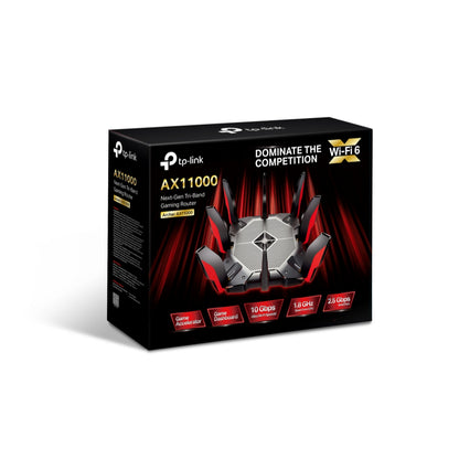 TP-Link Archer AX11000 | AX11000 Tri-Band Wi-Fi 6 Gaming Router with Game Accelerator, 2.5G Port, and Quad-Core CPU