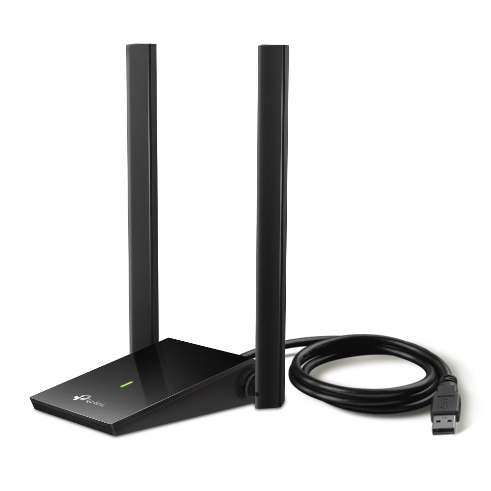 TP-Link Archer T4U Plus AC1300 Dual Antennas High-Gain Wireless USB Adapter | Ultra-Fast Dual-Band Wi-Fi with MU-MIMO and Adjustable Antennas