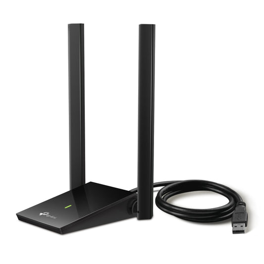 TP-Link Archer T4U Plus AC1300 Dual Antennas High-Gain Wireless USB Adapter | Ultra-Fast Dual-Band Wi-Fi with MU-MIMO and Adjustable Antennas