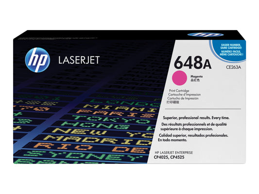 HP 648A Magenta Original LaserJet Toner Cartridge | CE263A