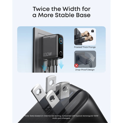 Anker B121B 2C+1U 100W Digital Display Adapter | Fast Charging Multi‑Port Charger Pakistan