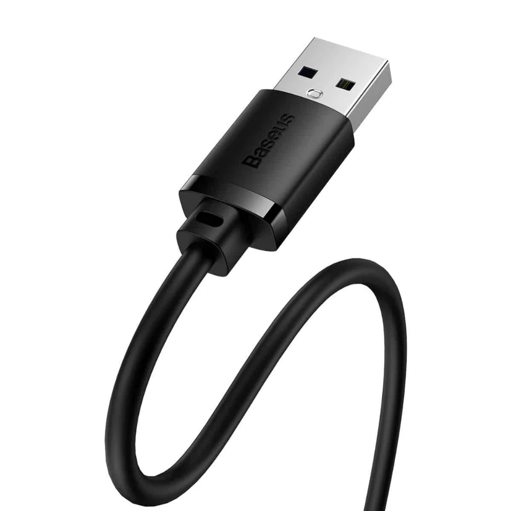 Baseus AirJoy Series | USB 3.0 Extension Cable | Male to Female | 5Gbps Transfer | Reinforced Connectors | PVC Shielding | 2 Meter | Black | For Desktops, Laptops, USB Accessories