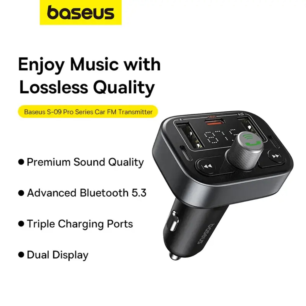 Baseus Car FM Transmitter | S-09 Pro Series