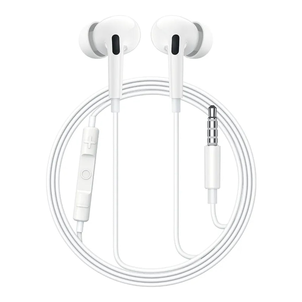 Baseus Encok H18 | 3.5mm Wired In-Ear Headset | Stereo Sound | In-Line Mic | Ergonomic Fit | Lightweight Design | Black / White | For Phones, Tablets, Laptops, Audio Devices with 3.5mm Jack