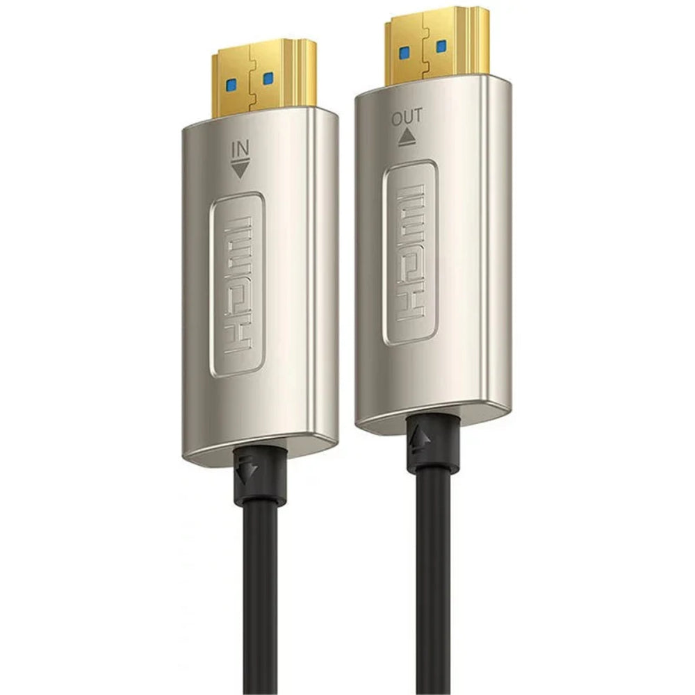 Baseus High Definition Series Optic Fiber HDMI Cable | 15m Length | HDMI Male to HDMI Male | Supports 4K@60Hz | Zinc Alloy + PVC | Lightweight | For TVs, Projectors, Monitors, Consoles