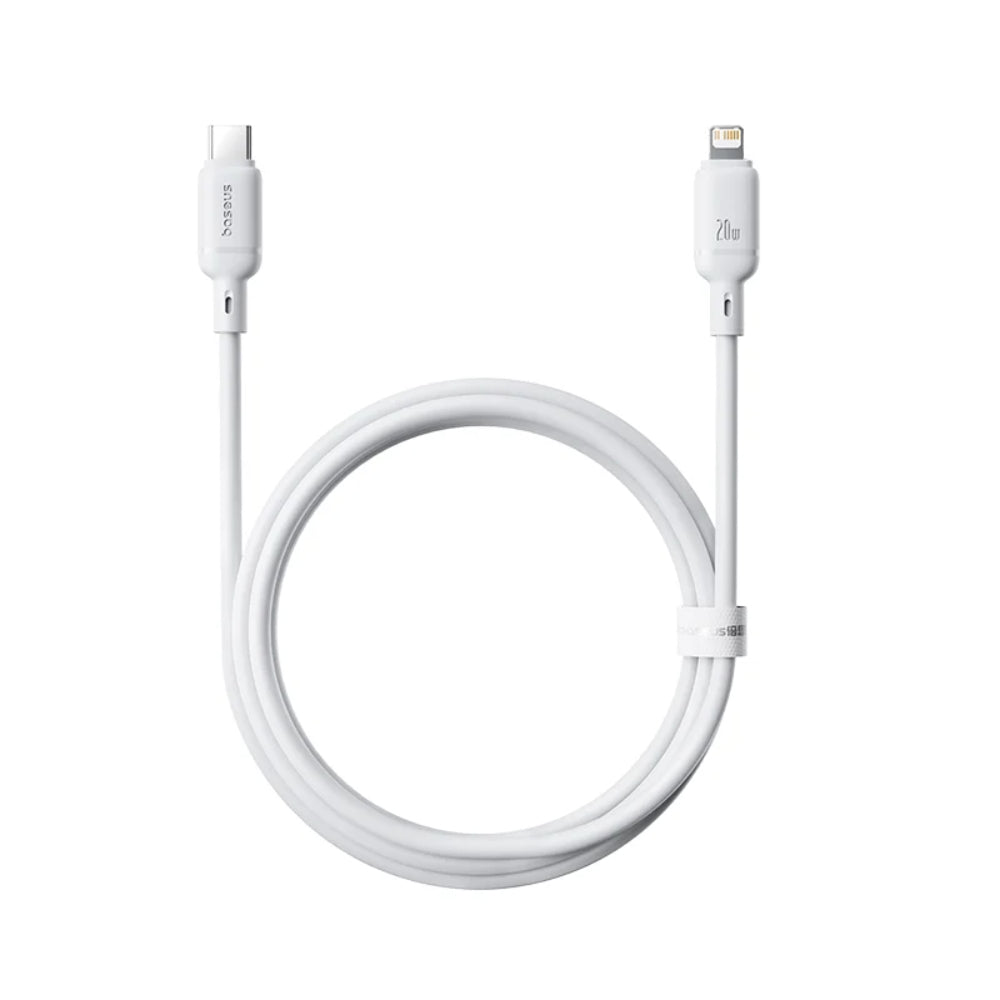 Baseus Crystal Shine Series | USB-C to Lightning Cable | 20W PD Fast Charging | 480Mbps Data | Braided | Glossy Metallic Finish | 1 Meter / 2 Meter | For iPhone, iPad, AirPods