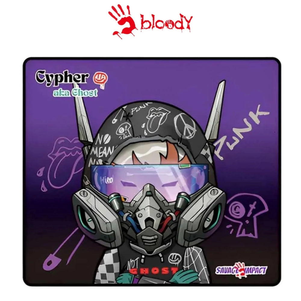 Bloody BP‑45W | Gaming Mouse Pad – Savage Series (Cypher Ghost / Nyx Mirage / Pyro Blaze)