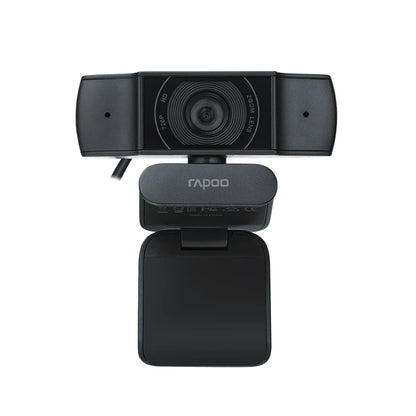 Rapoo C200 Webcam | HD 720p Video | Dual Noise-Cancelling Mic | 90° Wide Angle | USB Plug & Play