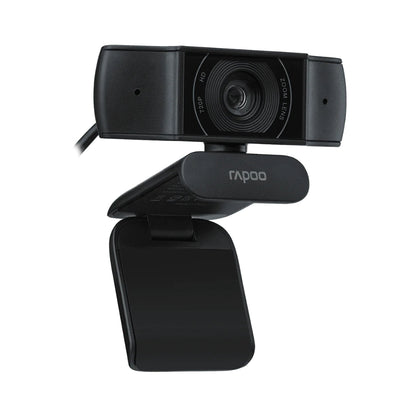 Rapoo C200 Webcam | HD 720p Video | Dual Noise-Cancelling Mic | 90° Wide Angle | USB Plug & Play