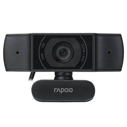 Rapoo C200 Webcam | HD 720p Video | Dual Noise-Cancelling Mic | 90° Wide Angle | USB Plug & Play