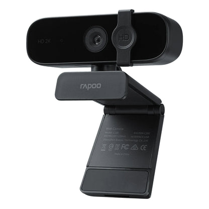 Rapoo C280 2K Webcam | 1440p HD Video | Dual Noise-Cancelling Mic | Privacy Cover | USB Plug & Play