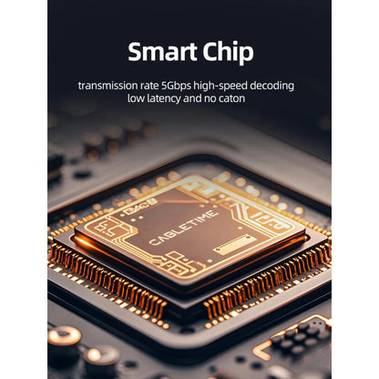 CABLETIME CB65G USB A+C to HDMI Video Capture Card | 1080P60Hz Output | 4K Input | Dual USB Interface | Aluminum Alloy Shell