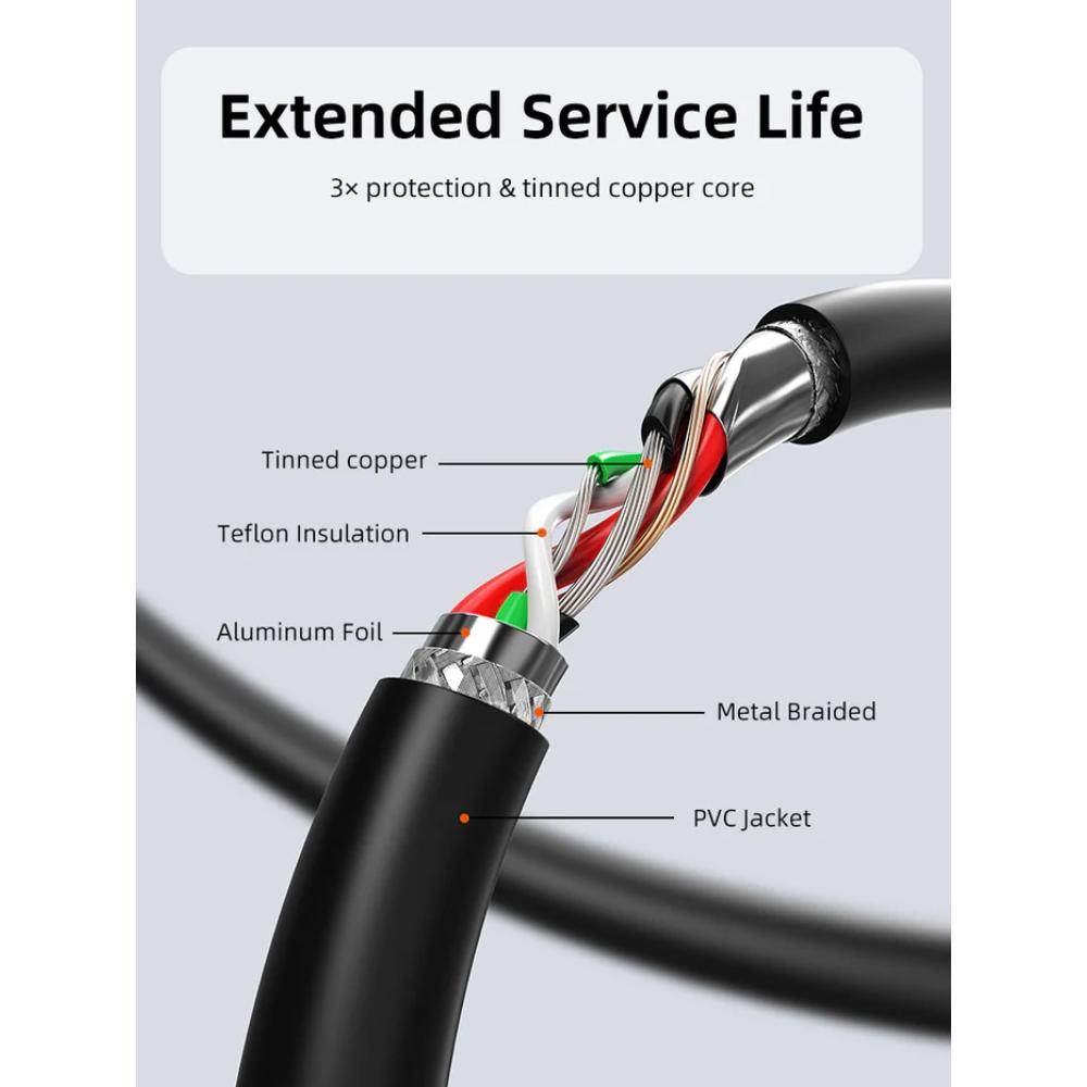 CABLETIME CA19 | Active USB 2.0 A Male to A Female Extension Cable | 480Mbps Data Transfer | Aluminum Shell | Multiple Length Options