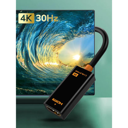 CABLETIME CP21B | DisplayPort to HDMI Adapter | 4K@30Hz | DP Male to HDMI Female