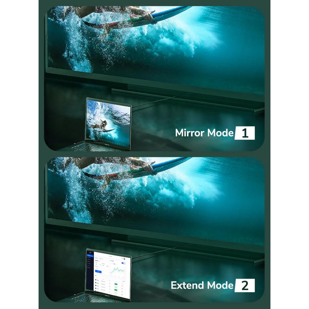 CABLETIME CP21B | DisplayPort to HDMI Adapter | 4K@30Hz | DP Male to HDMI Female