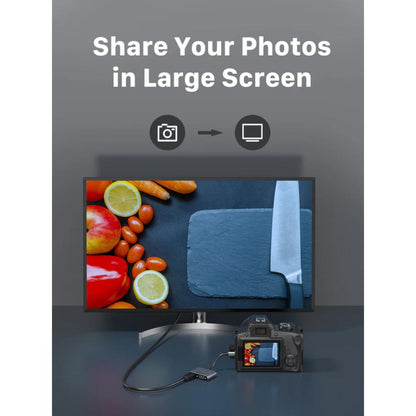 CABLETIME CB41G | 4-in-1 USB-C to HDMI VGA Adapter | 4K HDMI, VGA, 100W PD, USB-A 3.0 | MacBook, Windows, iPad