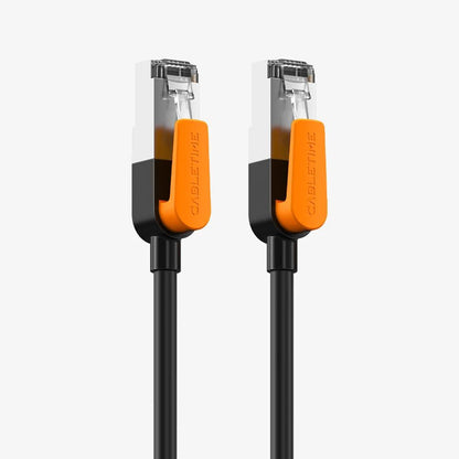 CABLETIME CN61 Cat 6 Gigabit Ethernet FTP Shielded Cable | 1000Mbps | 250MHz | RJ45 | Gold-Plated | 0.5m–20m