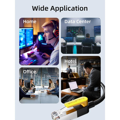 CABLETIME Cat 7 Ethernet Patch Cable | 10Gbps, 600MHz, S/STP Shielding, Gold-Plated Connectors (1M / 3M / 5M)