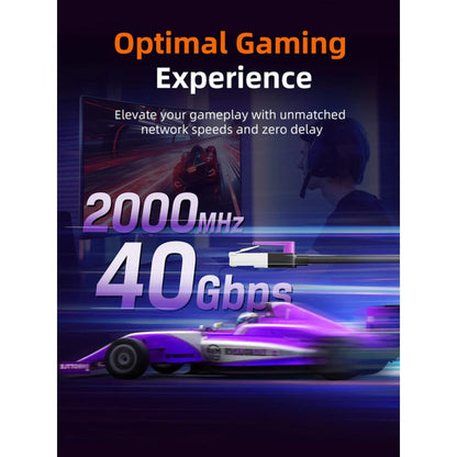 CABLETIME CN80 | Cat 8 Patch Cable, 40Gbps, Double Shielded, RJ45, 2000MHz, 1m / 3m / 5m