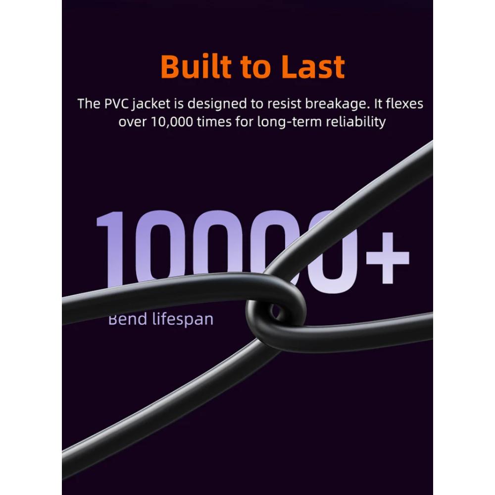 CABLETIME CN80 | Cat 8 Patch Cable, 40Gbps, Double Shielded, RJ45, 2000MHz, 1m / 3m / 5m