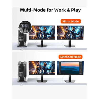 CABLETIME CP21B / CP22A | DisplayPort to HDMI Adapter | DP Male to HDMI Female | 4K@30Hz & 4K@60Hz