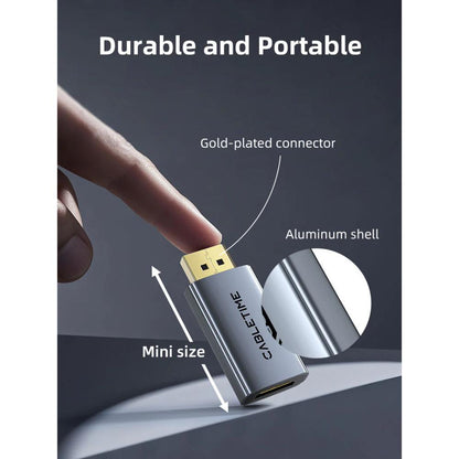 CABLETIME CP21B / CP22A | DisplayPort to HDMI Adapter | DP Male to HDMI Female | 4K@30Hz & 4K@60Hz