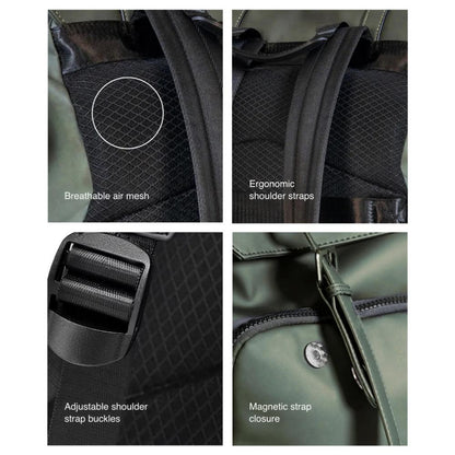 DUKES CITYLINE 22L Backpack | Premium PU Exterior | Water-Resistant | Dedicated Computer Interlayer | Magnetic Flap | Trolley Sleeve