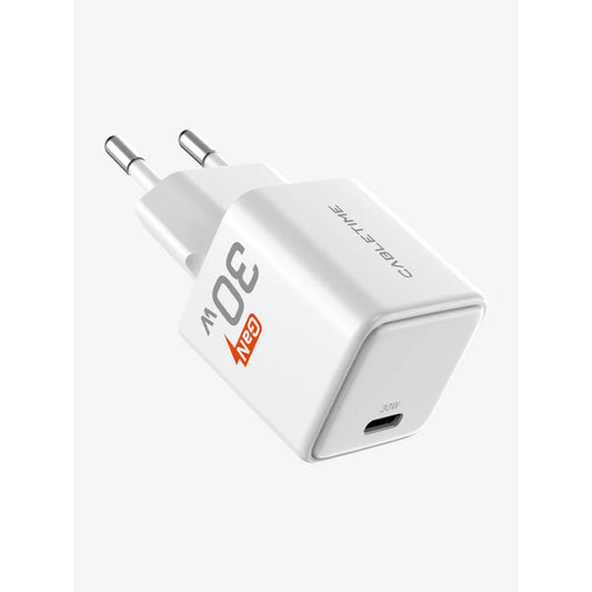 CABLETIME GA30W | 30W USB-C GaN Wall Charger, PD 3.0, EU Plug, Compact Travel Charger