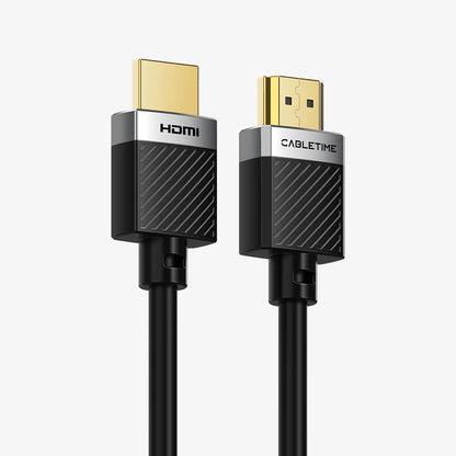 CABLETIME CH24 HDMI 2.0 Cable | 4K@60Hz | 18Gbps | HDR | Gold-Plated | Extra Long 1m–20m