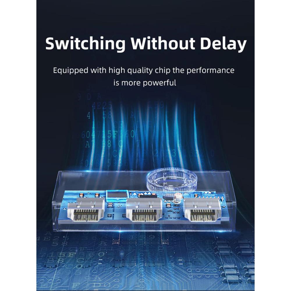 CABLETIME CP37G | 4K 60Hz HDMI 2.0 Switch | Bi-Directional 2 In 1 Out / 1 In 2 Out | Aluminum Alloy, Plug & Play