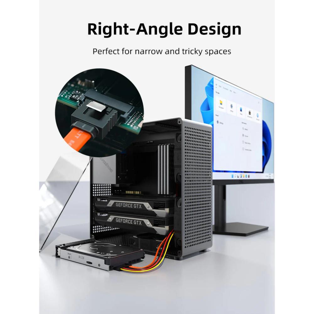 CABLETIME CAS2E SATA 3.0 Cable | Straight | 6Gbps | 0.5M | SSD/HDD Data Cable