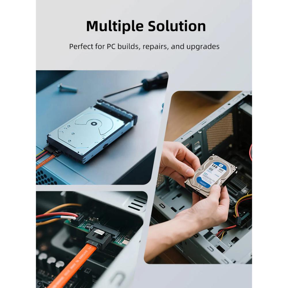 CABLETIME CAS2E SATA 3.0 Cable | Straight | 6Gbps | 0.5M | SSD/HDD Data Cable