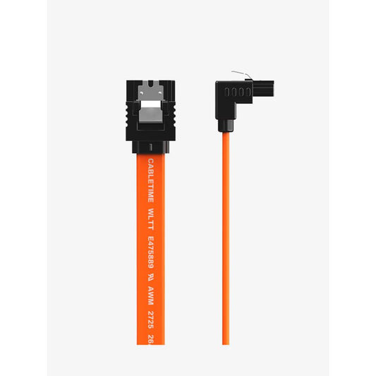 CABLETIME CAS1E SATA 3.0 Cable | Right Angle | 6Gbps | 0.5M | SSD/HDD Data Cable