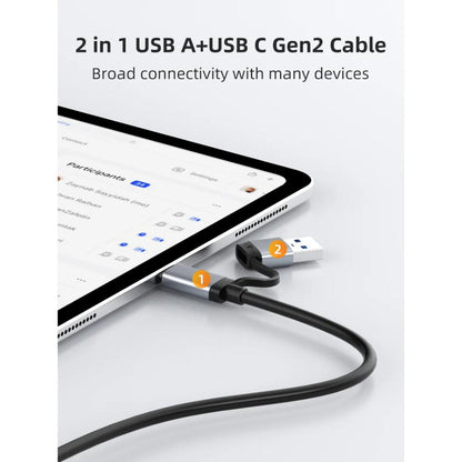 CABLETIME CB32G | USB 3.1 Type-C to NVMe M.2 SSD Enclosure | 10Gbps | Dual Protocol