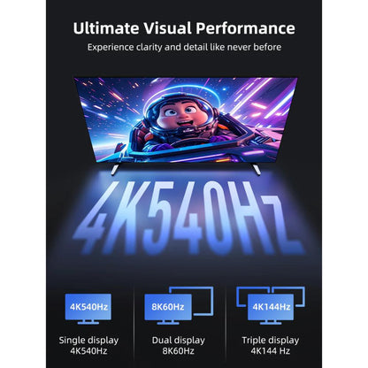 CABLETIME CT50G Thunderbolt 5 Cable | 0.8m | 120Gbps Peak | 240W PD | 8K60Hz | Intel Certified