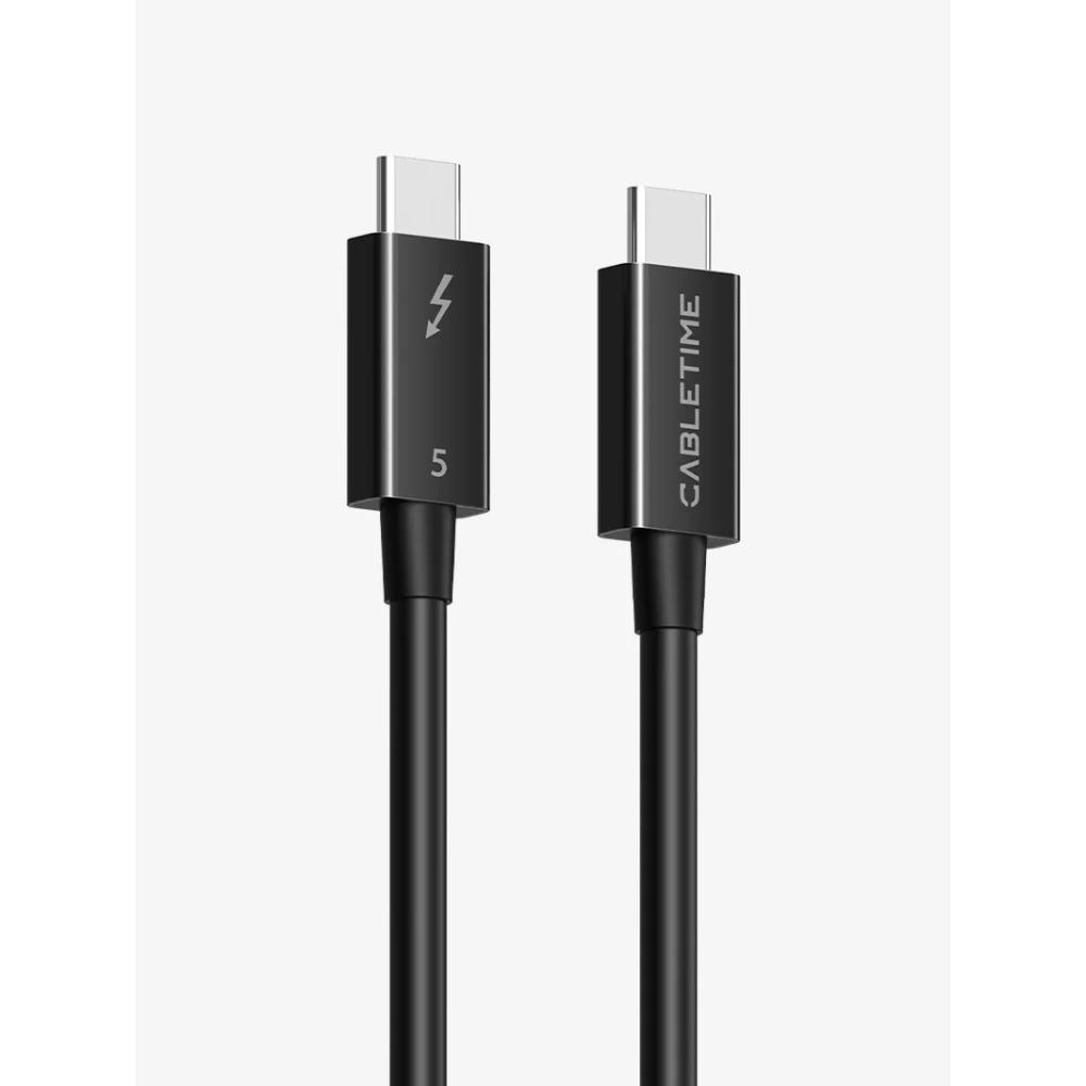 CABLETIME CT50G Thunderbolt 5 Cable | 0.8m | 120Gbps Peak | 240W PD | 8K60Hz | Intel Certified