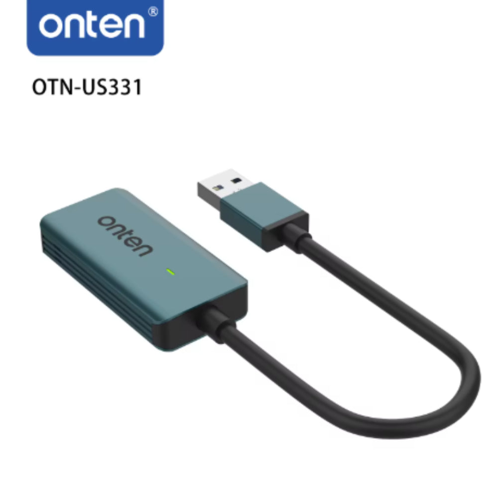 Onten OTN-US331 | USB 3.0 Video Capture Card | HDMI Input 4K@60Hz | Output 1080p@60Hz | Plug & Play | For DSLR, PS5, Xbox, Nintendo Switch, Set-Top Boxes, Laptops