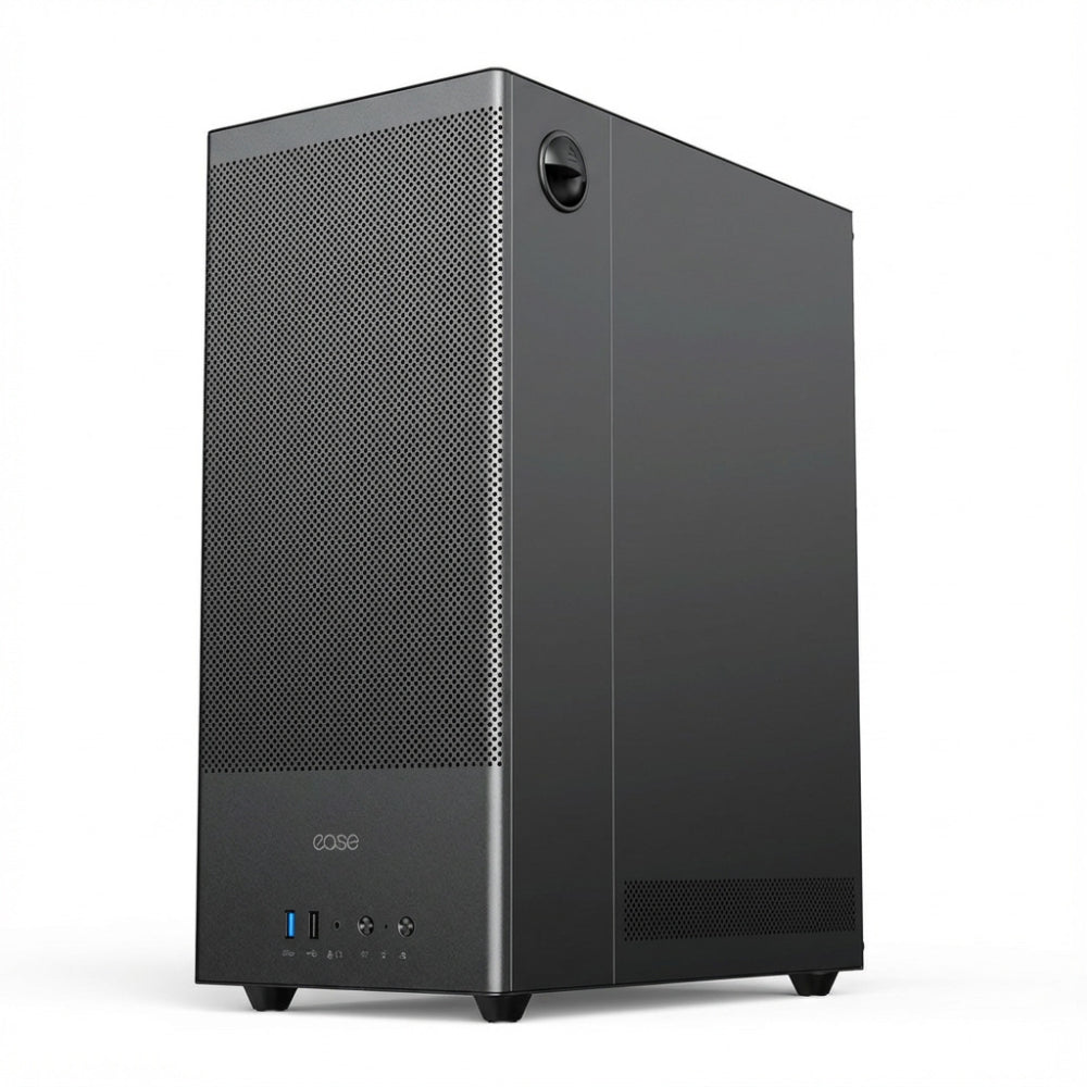 Ease EC120 Mesh & Tempered Glass | ARGB Mid Tower Case | 3 Pre-installed ARGB Fans | Screw-less Tempered Glass Panel