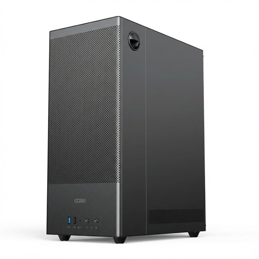 Ease EC120 Mesh & Tempered Glass | ARGB Mid Tower Case | 3 Pre-installed ARGB Fans | Screw-less Tempered Glass Panel