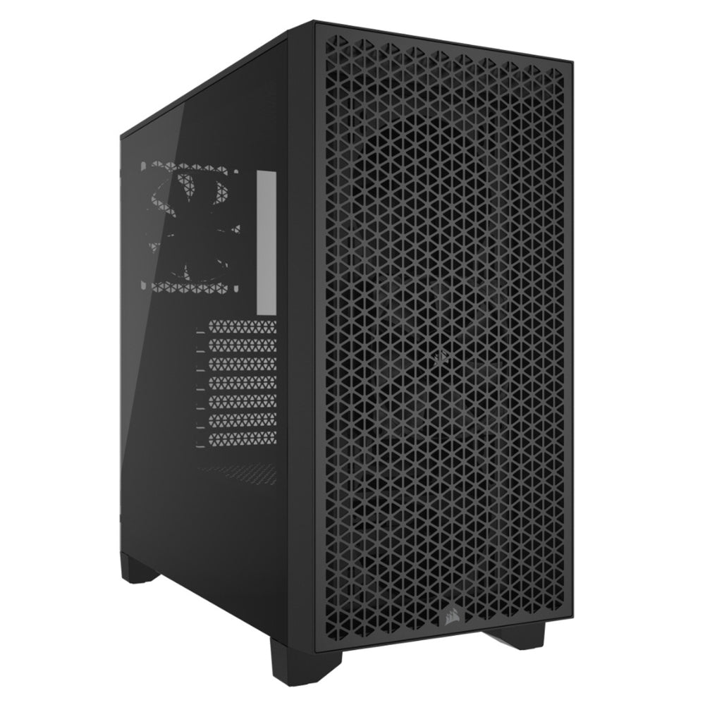 CORSAIR 3000D AIRFLOW Mid-Tower PC Case | Black | High-Performance Cooling | Versatile Build Options