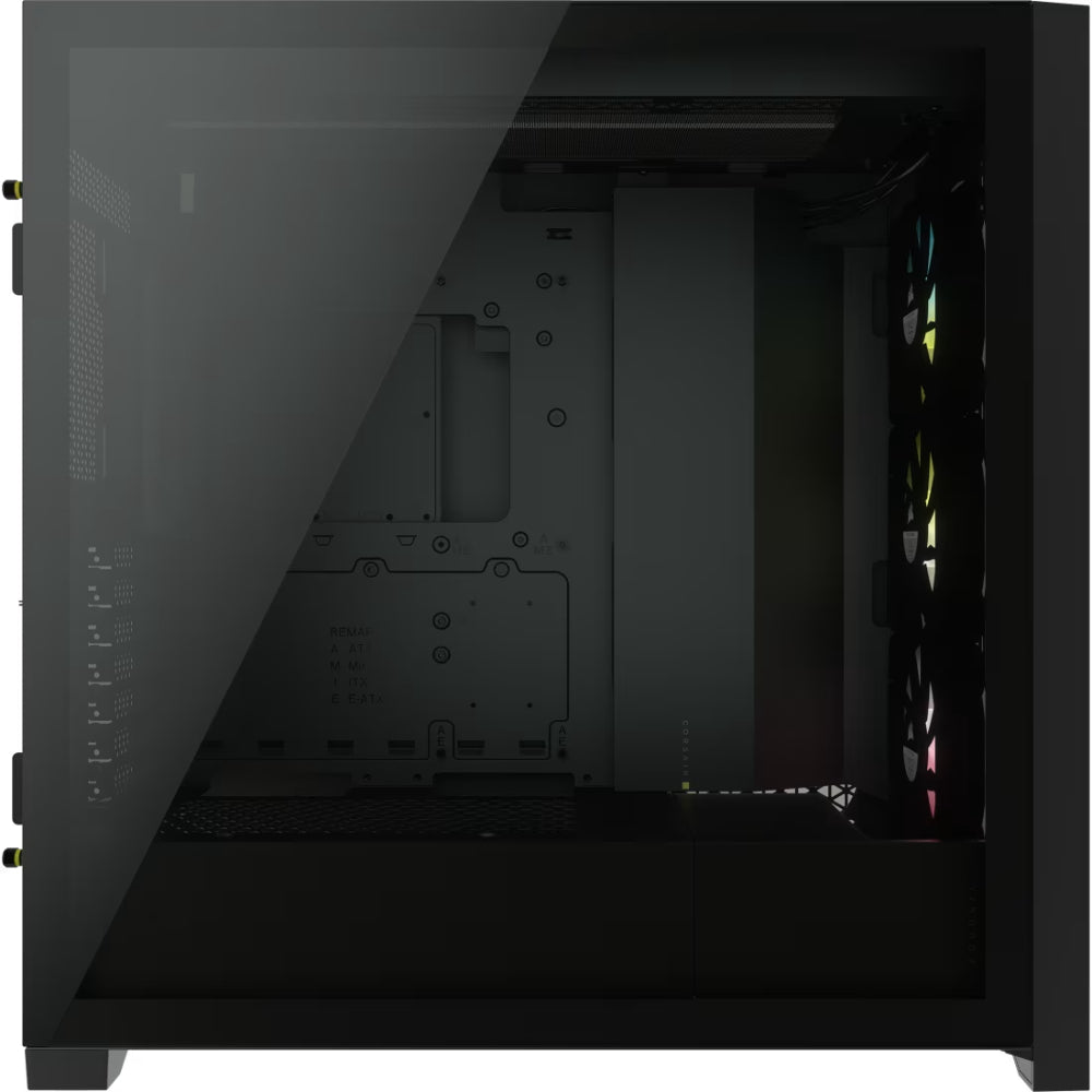 CORSAIR iCUE 5000X RGB Tempered Glass Mid-Tower ATX Smart Case | Black | Premium Cooling | Stunning Design