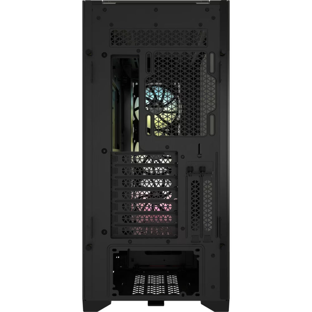 CORSAIR iCUE 5000X RGB Tempered Glass Mid-Tower ATX Smart Case | Black | Premium Cooling | Stunning Design