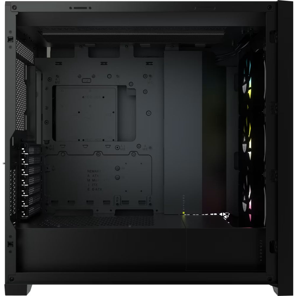 CORSAIR iCUE 5000X RGB Tempered Glass Mid-Tower ATX Smart Case | Black | Premium Cooling | Stunning Design