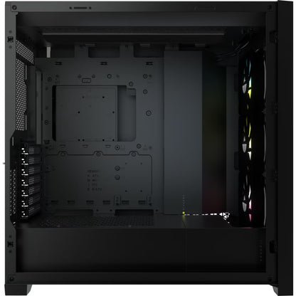 CORSAIR iCUE 5000X RGB Tempered Glass Mid-Tower ATX Smart Case | Black | Premium Cooling | Stunning Design