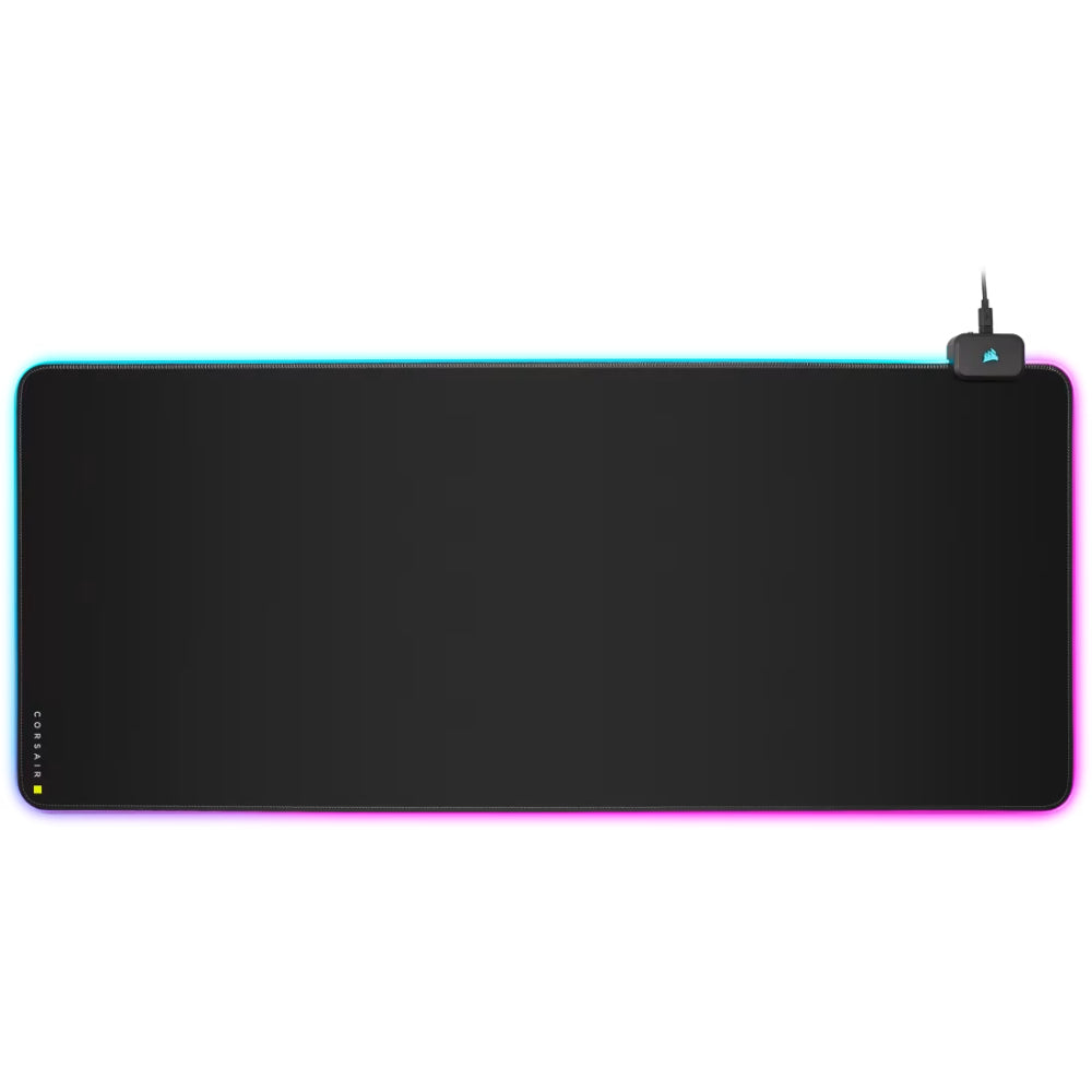 Corsair MM700 RGB Extended Gaming Mouse Pad | 930mm x 400mm Surface with 360° Three-Zone Dynamic RGB Lighting